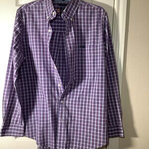 Chaps EST.1978 Men Button Up Dress Striped Dress Shirt